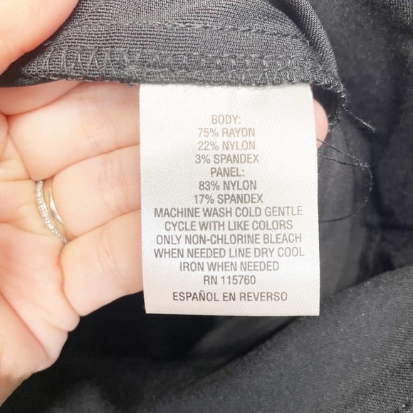 JM Collection Slim Leg Black Pants XXL Short - Picture 10 of 15